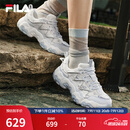 斐乐（FILA）官方猫爪6代女鞋复古运动鞋2025夏季新款舒适厚底鞋休闲鞋 雪白/太空银-SS 37.5