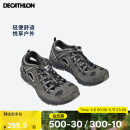 迪卡侬（DECATHLON）登山鞋男户外防滑凉鞋夏季透气耐磨轻便徒步鞋溯溪鞋洞洞鞋 铅灰色-防撞款-NH500 42