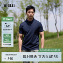 AIGLE艾高短袖T恤春夏经典款DFT速干吸湿COOLMAX凉爽POLO男 帝国深蓝 AW602 L (180/96A)