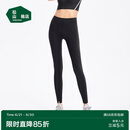 松山棉店高弹无痕裸感打底裤女可外穿休闲运动瑜伽裤黑色均码