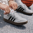 adidas「小锯齿」D-PAD CLASSIC休闲美高风复古篮球板鞋阿迪达斯   浅灰/黑色/浅猩红   42