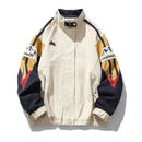 叶余秋季美式棒球服外套男ins潮牌vintage设计感小众情侣飞行员夹克潮 米色(主图款)高质量不起球 3XL 【建议180-200斤】