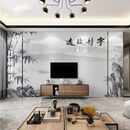 2026新中式山水广东岩板电视背景墙高温微晶大理石沙发影视墙面砖 微晶岩板款41 800x2600板材（7-10平内）