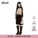 DZZIT【刘浩存同款】地素短裤2025冬新款美拉德灯芯绒五分裤女3J4Q104 棕色 XS