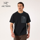 ARC'TERYX始祖鸟 KONSEAL POCKET SS 轻量 男子 速干短袖T恤 BLACK / GREY/黑色/灰色 M