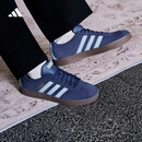 adidas T头鞋 VL COURT 2.0复古板鞋德训鞋男女阿迪达斯轻运动   深蓝/粉蓝/树脂黄   37