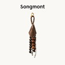 Songmont【蒋奇明同款】山下有松棱佑种挂饰新中式设计师款时尚配饰包挂 檀棕色 预售12天