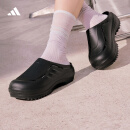 adidas 波波凉鞋 OZWAVE CLOG稳定缓震回弹厚底老爹拖鞋阿迪达斯   黑色   43