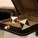 NOSSKISS奢侈高档袖扣男士时尚轻奢定制法式衬衫袖口扣高级西生日礼物送礼 礼盒装袖扣