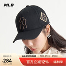 MLB帽子男女刺绣硬顶棒球帽运动四季遮阳帽3ACP8501N-50GOS-F/金色