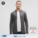 lululemon 丨Surge Warm 男士拉链连帽衫 LM3DH1S 海鸥灰蒸汽灰混色 L