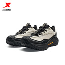 特步门店同款飞石2.0v2户外鞋男2025秋季登山越野运动鞋975319170012 白沙灰/黑 41