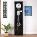 汉时（Hense）现代机械落地钟座钟黑胡桃木德国赫姆勒别墅客厅立钟HG668+ 黑胡桃木+德国赫姆勒八音机芯