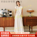 GUYN孕妇套装新款时尚洋气时髦半身裙上衣两件套女夏季休闲夏装 米杏色 M