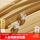 谢瑞麟（TSL）520礼物 18K金钻石耳钉女款气质耳环耳饰送礼64660 钻石共2颗，约10分