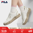 斐乐（FILA）官方女鞋COOKIES复古帆布鞋2025夏新款曲奇鞋运动休闲鞋 豆腐白-TF 37.5