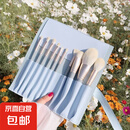 蓝桥10化妆刷套装初学者散粉腮红遮瑕粉底眼影刷子全套工具超软毛 10支蓝桥套刷+蓝桥包 1件
