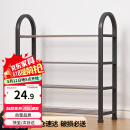 安尔雅 鞋架门口多层简易鞋柜客厅宿舍出租房收纳架子加粗  四层50cm