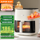 苏泊尔（SUPOR）空气炸锅不用翻面 家用全自动 可视5L大容量 蒸汽嫩 炸烤炸一体免翻面炸锅KD50D812A