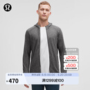 lululemon 丨Surge Warm 男士拉链连帽衫 LM3DH1S 海鸥灰蒸汽灰混色 L