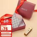 高尔夫（GOLF）卡包女时尚印花多卡位大容量女士零钱包短款银行卡袋生日礼物女