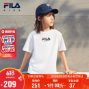 FILA KIDSx原田治联名系列儿童短袖T恤2025夏季大童凉感上衣