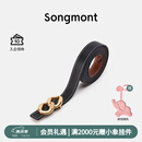Songmont山下有松女士腰带双面自由搭配裤带头层牛皮装饰皮带 环环相扣S码 现货
