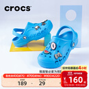 卡骆驰（CROCS）贝雅儿童洞洞鞋男女童户外包头沙滩鞋拖鞋/207013/207012 海蓝-456 34 (205mm)