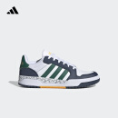 adidas ENTRAP休闲舒适运动板鞋少年感复古篮球鞋男女阿迪达斯   白色/绿色/蓝色   43
