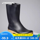 迪卡侬短筒雨鞋雨靴水鞋女成人防滑中筒水靴胶鞋-4767158