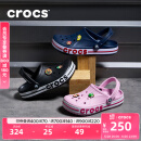 卡骆驰crocs洞洞鞋贝雅卡骆班轻便耐磨一脚蹬休闲鞋|205089 黑色/白色-066 41 /42(260mm)