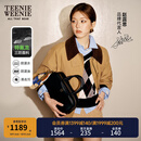 Teenie Weenie【赵露思同款】小熊女装棉服冬季工装风轻薄棉衣外套 驼色 L (170)