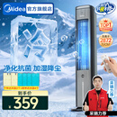 美的（Midea）冷风空调扇制冷风扇家用水冷风机无叶塔扇客厅家用净化加湿加水空调电扇冰晶降温 【抗菌水箱 离子净化】远程遥控ACA10TNT