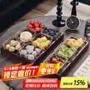 格娜斯 玻璃水果盘客厅轻奢创意零食分格干果盘北欧ins网红点心糖果盘