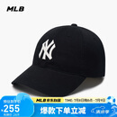 MLB帽子男女软顶棒球帽虞书欣明星同款运动鸭舌帽3ACP6601N-50BKS-F