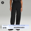 lululemon丨Stretch Woven 女士高腰阔腿裤 LW5FTCA 黑色 M