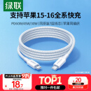 绿联适用苹果16/15充电线Type-C数据线双头PD60W快充ctoc车载 iPhone16e/15Pro华为平板iPad笔记本1米