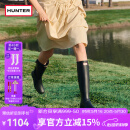 HUNTER雨靴户外露营女鞋惠灵顿经典英伦防水防滑骑士靴女长筒女靴高筒靴 哑光黑色/BLK 37
