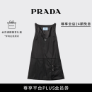 PRADA/普拉达【礼物】女士再生尼龙府绸质感无袖连身裙裙子 黑色 38