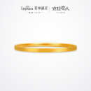 莱绅通灵520礼物克拉恋人黄金足金手镯古法福镯三金礼物金镯子生日礼物 58圈口约8.85g按实收克重多退少补