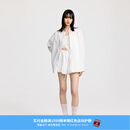 RE'VAN【古力娜扎同款】芮范2025夏季新品白色立体花三件套装RL32403349 白色 XS /34