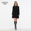 歌莉娅西装套装女2025新款秋季通勤穿搭大方得体两件套1EDJAC330 50B灰黑色 S