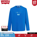 Levi's【情侣同款】李维斯情侣长袖时尚百搭简约 蓝色 M