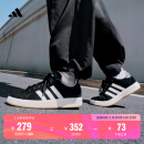 adidas「面包鞋」GRAND COURT BASE 00s休闲低帮板鞋男女阿迪达斯   黑色/白色/树脂黄 (女生推荐买小0.5码)   41