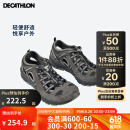 迪卡侬（DECATHLON）登山鞋男户外防滑凉鞋夏季透气耐磨轻便徒步鞋溯溪鞋洞洞鞋 铅灰色-防撞款-NH500 42