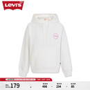 Levi's【商场同款】李维斯女士简约连帽抽绳卫衣美式复古 白色 A7477-0000 XS
