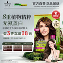 施华蔻（Schwarzkopf）怡然染发霜4.7/9可可棕色 染发剂植物染发膏自己染男女盖白发