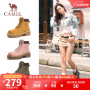 骆驼（CAMEL）【戈壁】工装靴短靴户外登山鞋踢不烂大黄靴女马丁靴 L23W076036土黄 37