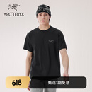 ARC'TERYX始祖鸟 KRAGG SL COTTON SS 透气 男子 棉质短袖T恤 BLACK/黑色 L
