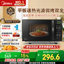 美的（Midea）微波炉烤箱一体机 小型家用20升微波炉  光波加热 钻石背板（M1-L201B）